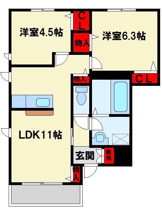 ロアーブル壱番館  間取り