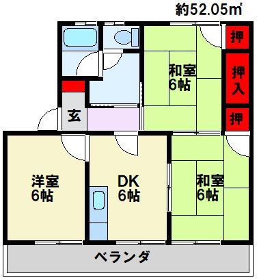 Renatus 野間Ⅱ  間取り図