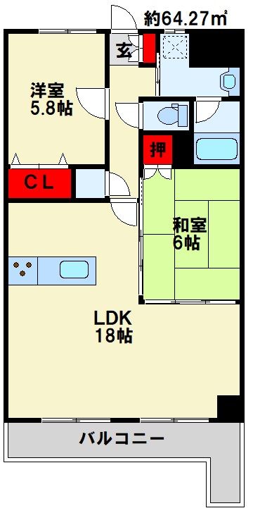 ニューガイア高野 間取り図