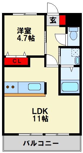 グランディール中間 間取り図