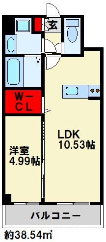 エストラーダ小倉 204号室 間取り