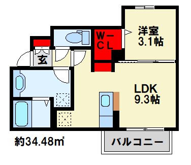 エスポワール　モモ 間取り