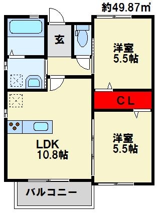 マキハウスⅡ 間取り図