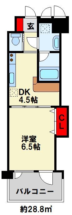 プレステージ・デル・さくらⅡ  602号室 間取り