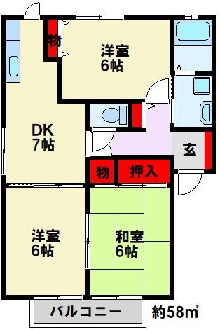 ガーデンシティ御牧 E棟 間取り
