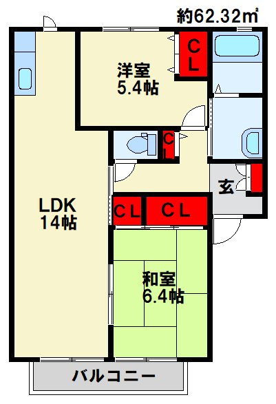 オー・ボアパティール　Ｃ棟&amp;ensp; 間取り図