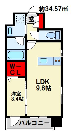 デザイナープリンセス旦過 間取り図