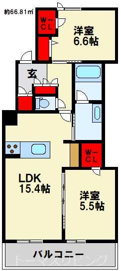 シャーメゾンステージ山吹   間取り図