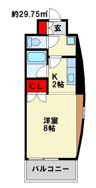 ジュネス壱番館 401号室 間取り