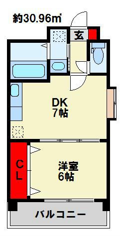 アンテスⅡ  506号室 間取り