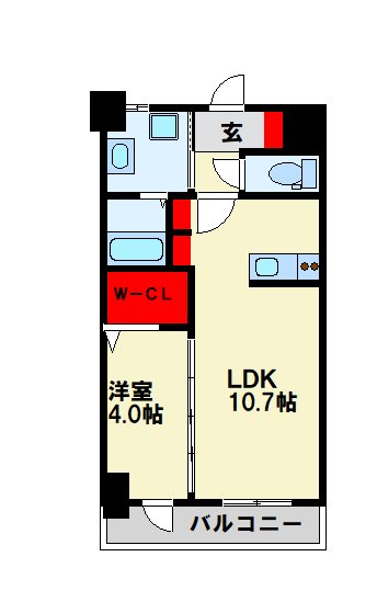 Tパーク歯大前   403号室 間取り