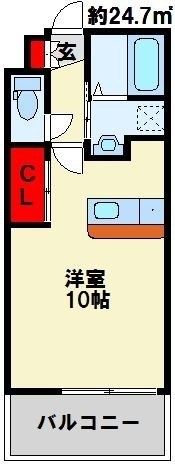 アクシオ小倉 1004号室 間取り