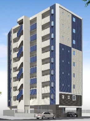 城野駅側に建つ、マンションです。
