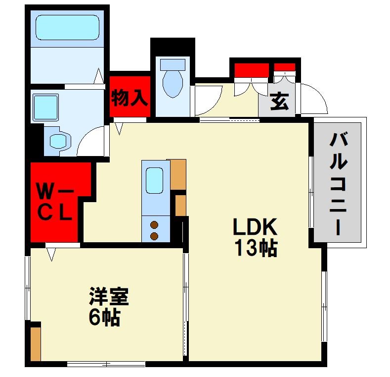 コンフォルタ茶屋の原 間取り