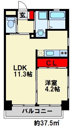 門司ポロニア 501号室 間取り