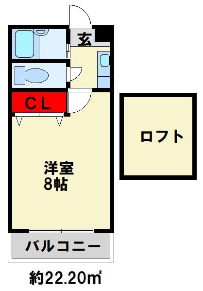 ロフティ葉山 203号室 間取り