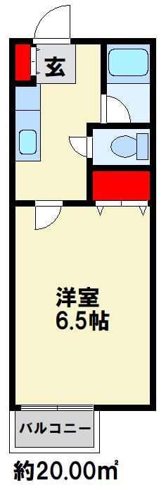 プロスパー守恒 202号室 間取り