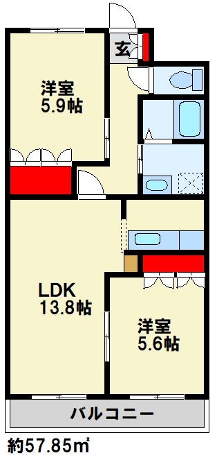 Vers L'avenir 206号室 間取り