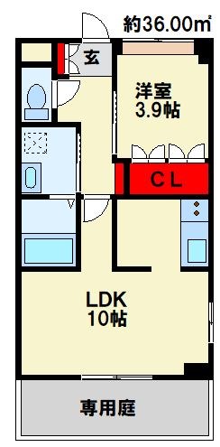 ラルーチェサンリッチ 201号室 間取り