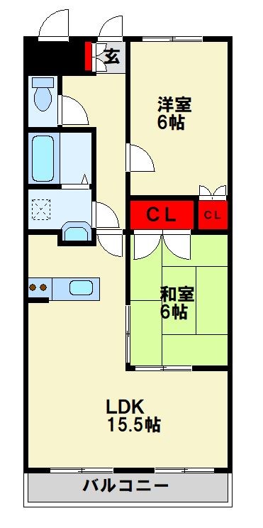 プレアール力丸Ⅰ 間取り図