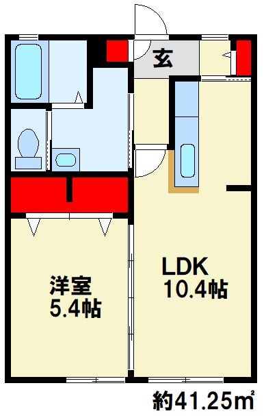 シャーメゾンYuu 103号室 間取り