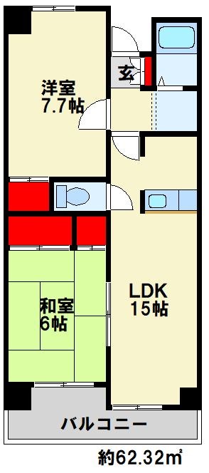 グランビュー華 間取り図