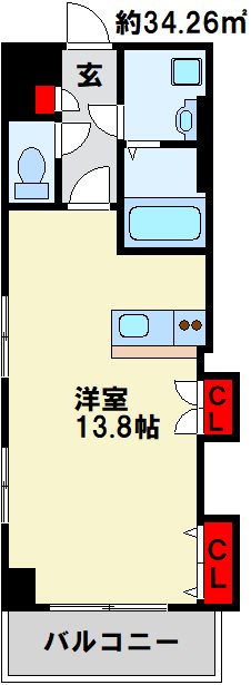 ベーシックビル 605号室 間取り