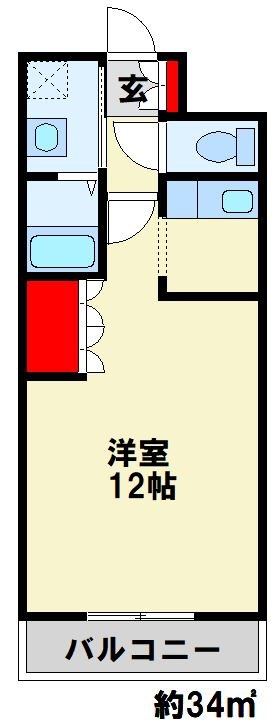 リベルテ 202号室 間取り