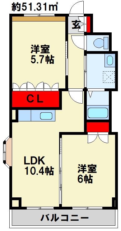 Slow　Hand壱番館 間取り