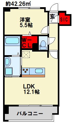 アースコートY’ｓシティ津田新町 1003号室 間取り