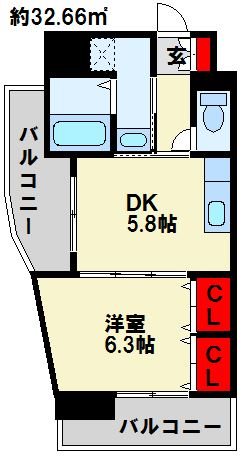 FARO戸畑駅前マンション 間取り