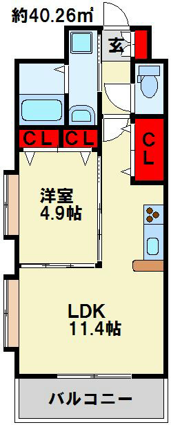 アクシス中井  間取り
