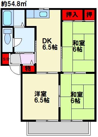 Lガーデン本城Ⅰ 間取り図