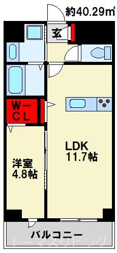 レジェンド紺屋町Ⅱ 間取り図