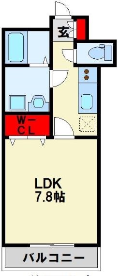 アースコートY'sシティ下曽根駅前  202号室 間取り