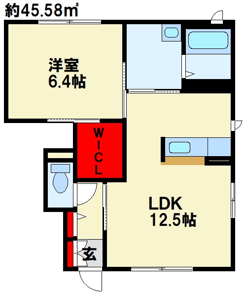 クラージュ B棟 間取り図