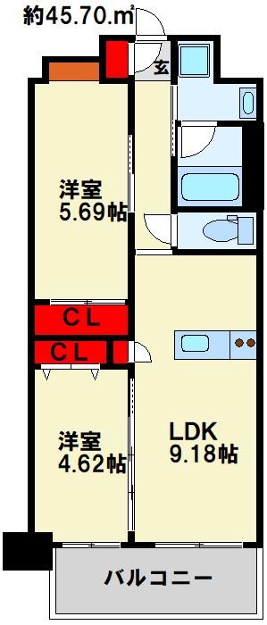 ウイングス門司駅前 間取り