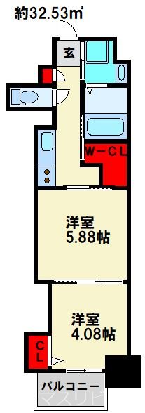 ウイングス門司駅前 間取り