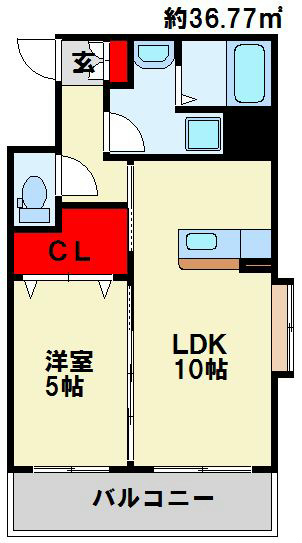 ラフィーネ金田 301号室 間取り