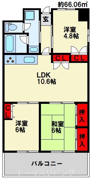 第17共立ビル 502号室 間取り