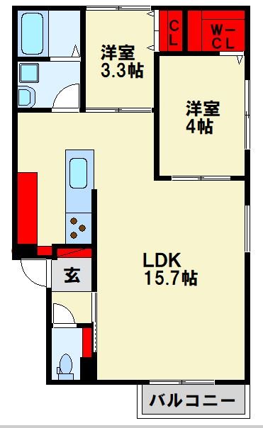 グランドライフ戸畑 間取り