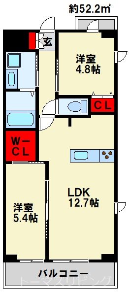 MDI Vista mare門司駅前 間取り