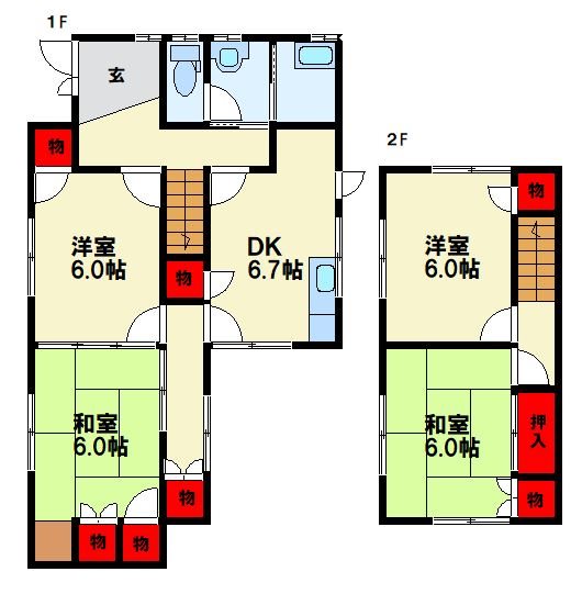下境戸建て 間取り図
