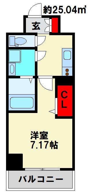 ALiSS歯科大前 207号室 間取り