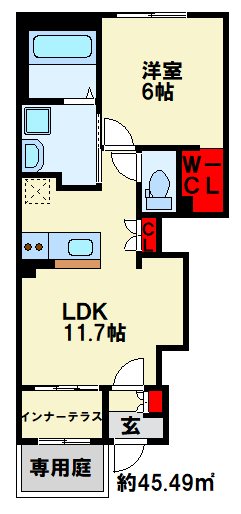 ソランジュ 間取り図