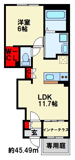 ソランジュ 間取り図