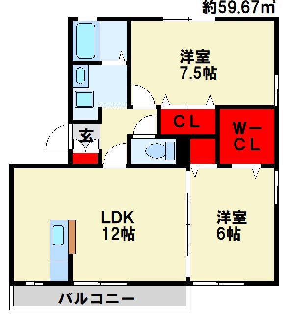 エターナル華  302号室 間取り