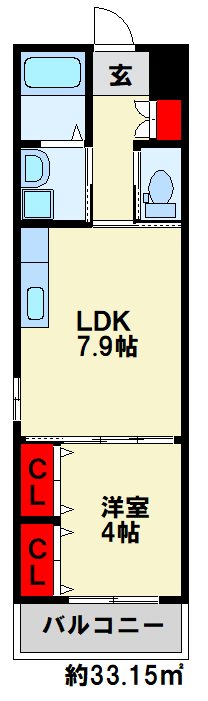 RESIDENCE BOSCO   202号室 間取り