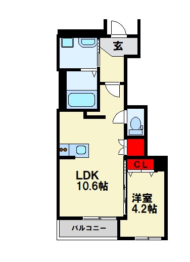 Bella　Foresta 102号室 間取り