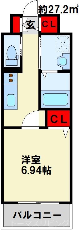 SOLUNA南小倉駅前Ⅰ 間取り